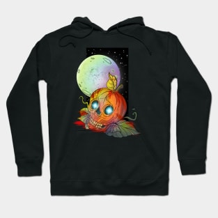 Midnight Pumpkin Skull Hoodie